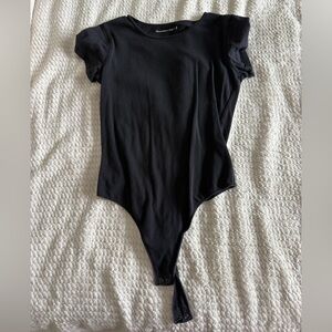 Abercrombie & Fitch Black Bodysuit Size Medium